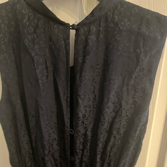 Rebecca Taylor jumpsuit black hearts silk NWT small - Picture 11 of 16